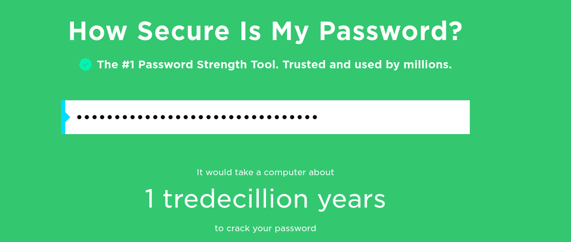 How secure is the password